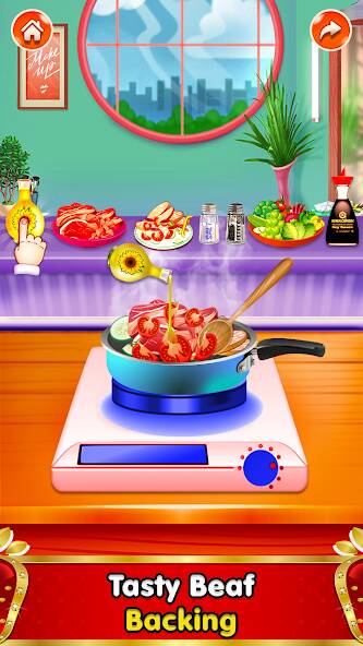 Скачать Китайская еда - кулинарные 3D- (Взлом на деньги) версия 2.3.7 apk на Андроид