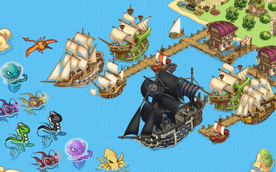 Скачать Pirates of Everseas (Взлом на монеты) версия 1.5.2 apk на Андроид