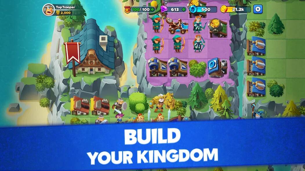 Скачать Top Troops : Conquer Kingdoms (Взлом на деньги) версия 2.2.9 apk на Андроид