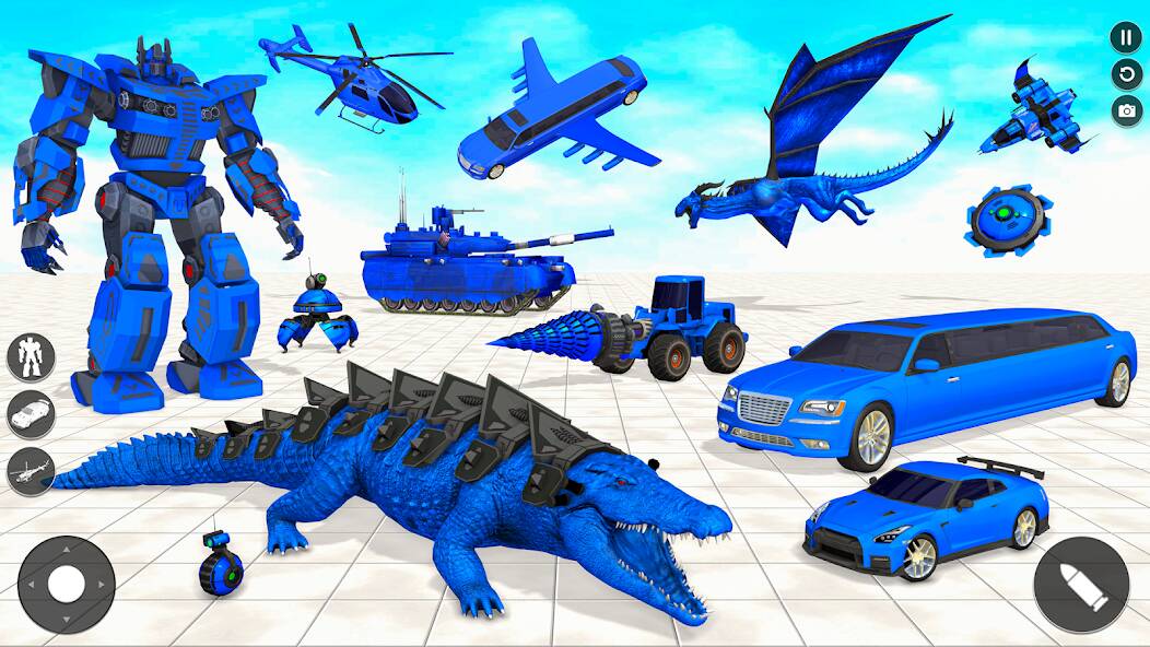 Скачать Крокодил животных робот игры (Взлом на деньги) версия 1.9.2 apk на Андроид