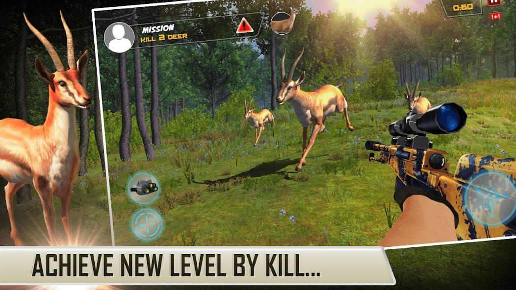 Скачать Охота на Животных Снайперский (Взлом открыто все) версия 1.8.7 apk на Андроид