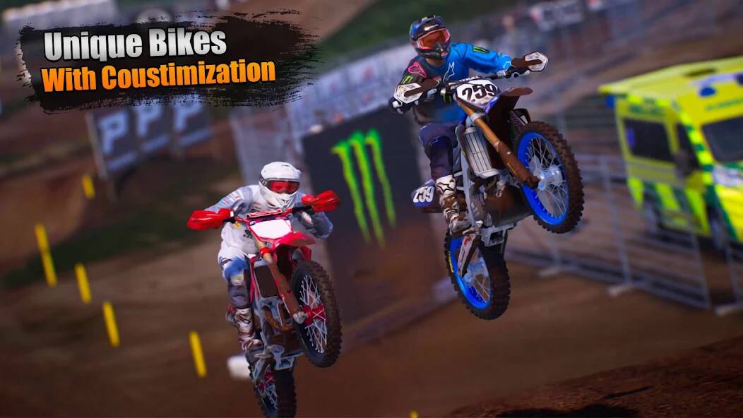 Скачать Motocross Bike Racing Games 3D (Взлом на деньги) версия 2.3.6 apk на Андроид
