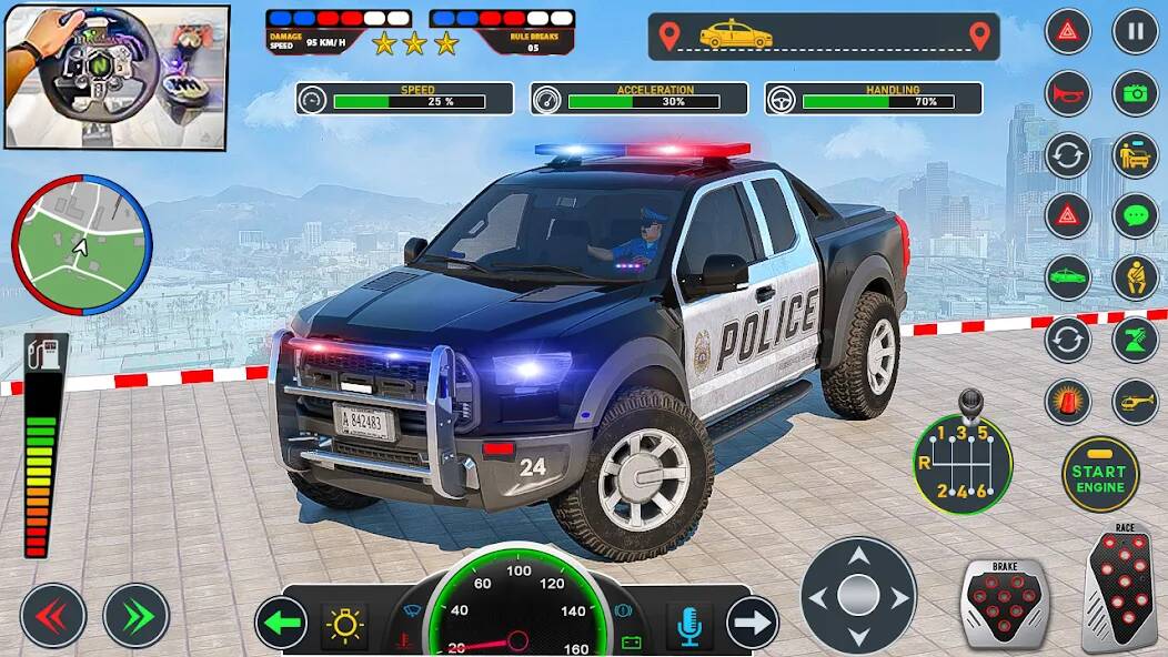 Скачать US Police Car Transport Truck (Взлом на деньги) версия 1.7.3 apk на Андроид