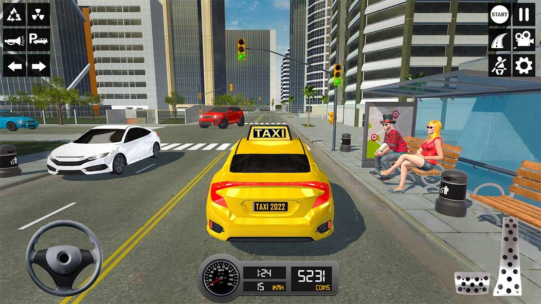 Скачать симулятор такси 3d: игра такси (Взлом на деньги) версия 1.2.3 apk на Андроид