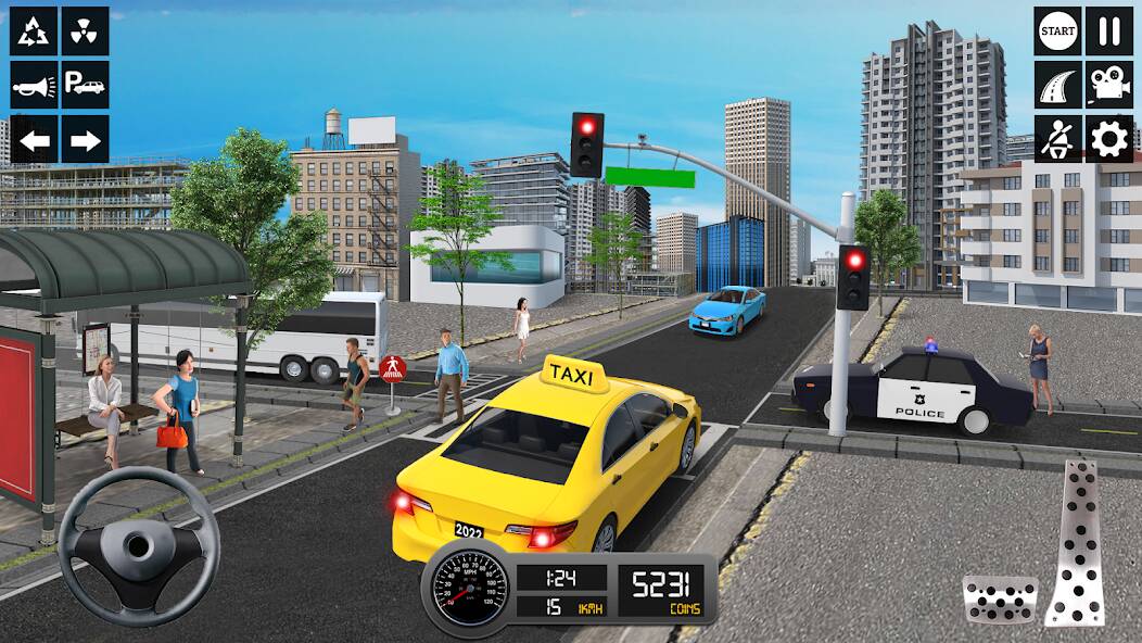 Скачать симулятор такси 3d: игра такси (Взлом на деньги) версия 1.2.3 apk на Андроид