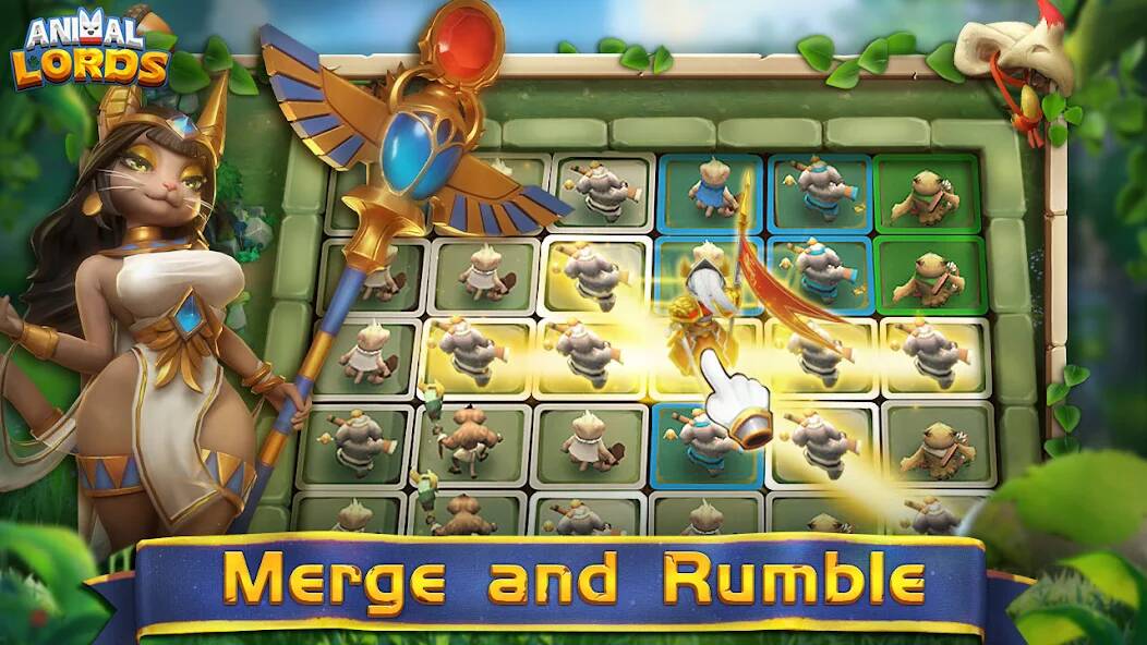 Скачать Animal Lords : Merge & Rumble (Взлом на деньги) версия 1.2.8 apk на Андроид
