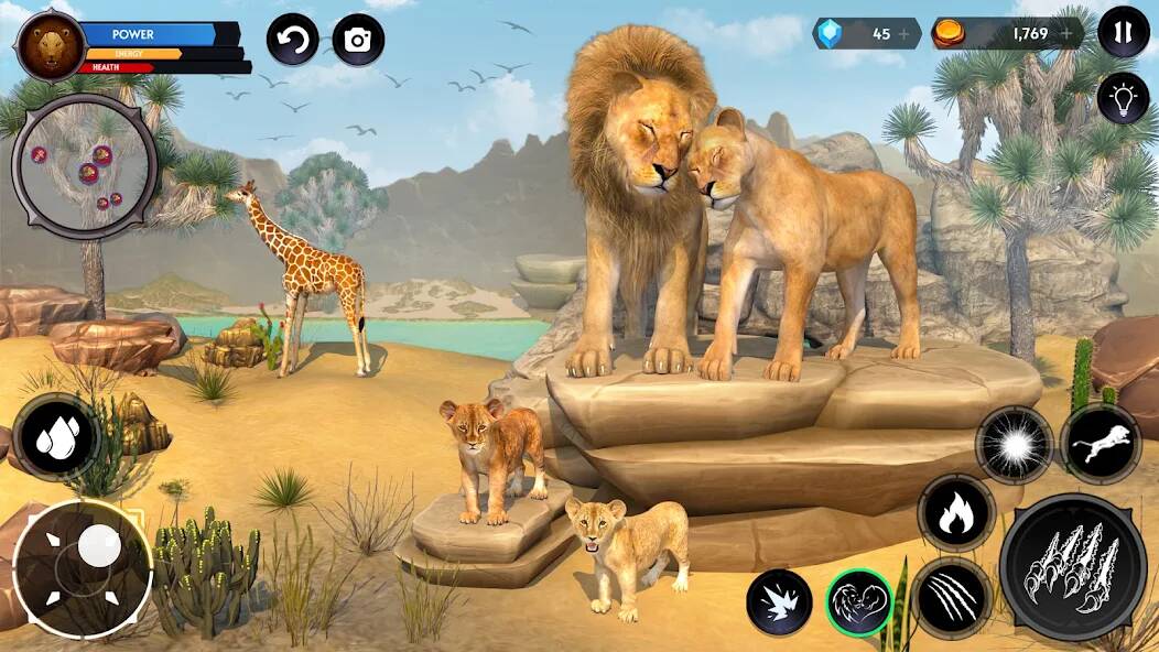 Скачать Симулятор Льва Игры Льва (Взлом на деньги) версия 0.7.6 apk на Андроид