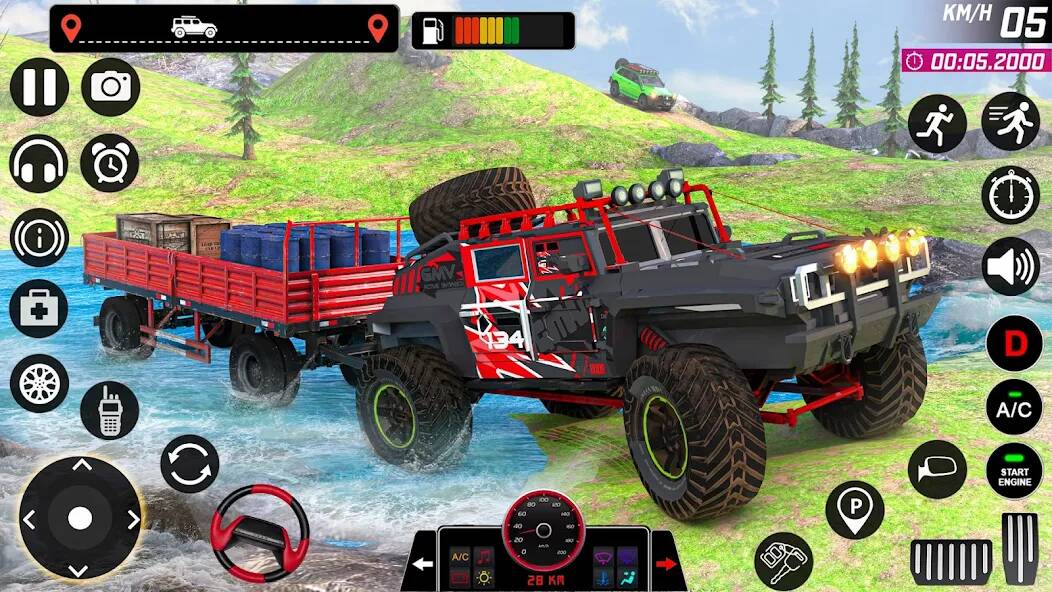 Скачать Offroad Jeep Game・Driving Game (Взлом на монеты) версия 1.2.3 apk на Андроид