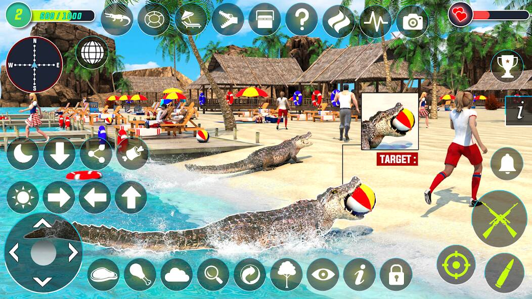 Скачать Crocodile Hunting Animal Games (Взлом на монеты) версия 1.8.7 apk на Андроид