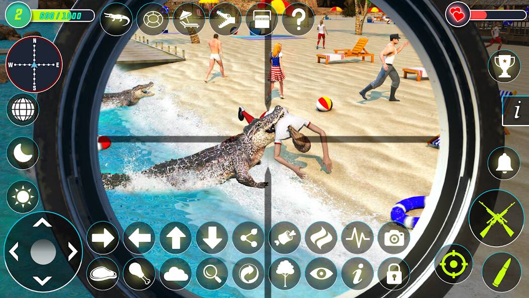 Скачать Crocodile Hunting Animal Games (Взлом на монеты) версия 1.8.7 apk на Андроид