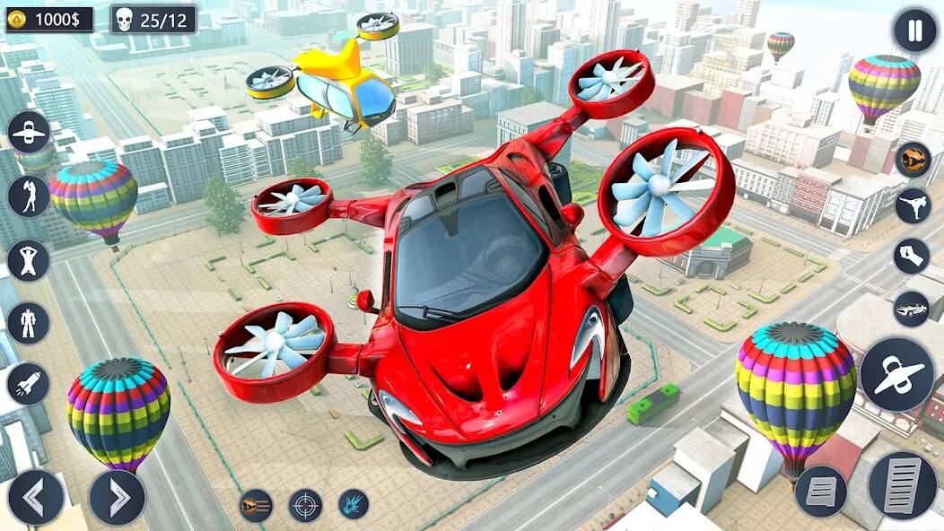Скачать Летающий автомобиль робот игра (Взлом открыто все) версия 2.2.1 apk на Андроид