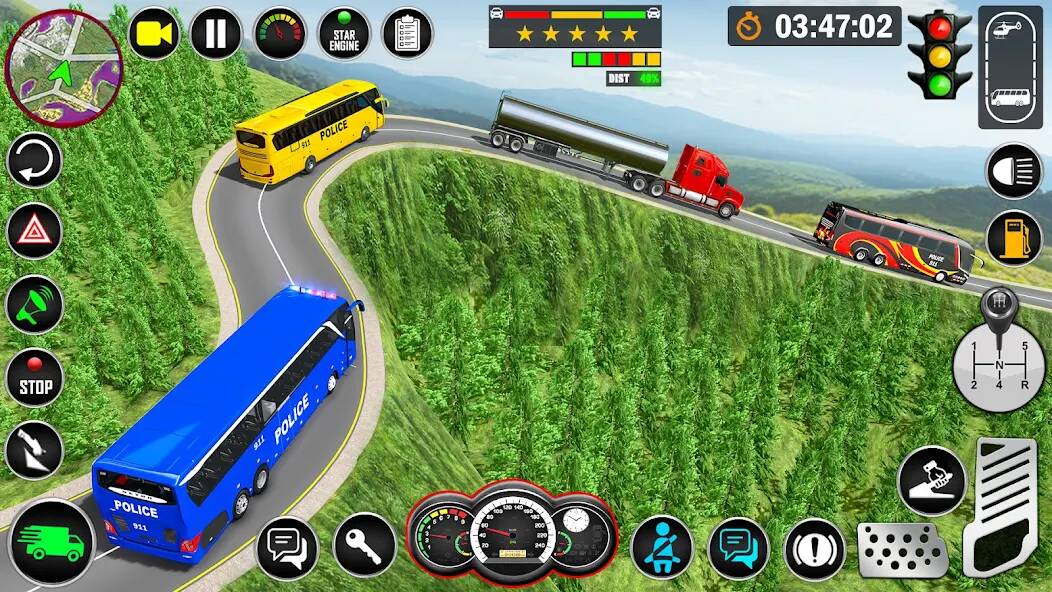 Скачать Police Bus Simulator: Bus Game (Взлом открыто все) версия 1.9.1 apk на Андроид