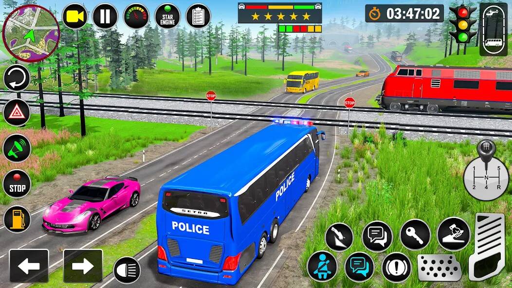 Скачать Police Bus Simulator: Bus Game (Взлом открыто все) версия 1.9.1 apk на Андроид