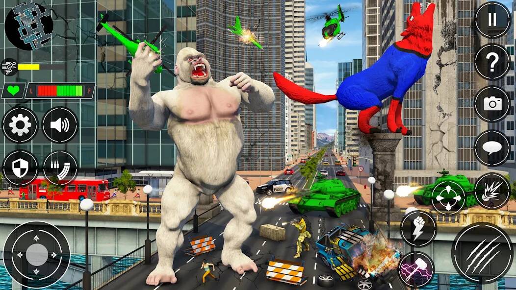 Скачать Angry Gorilla: City Rampage (Взлом на монеты) версия 2.6.4 apk на Андроид