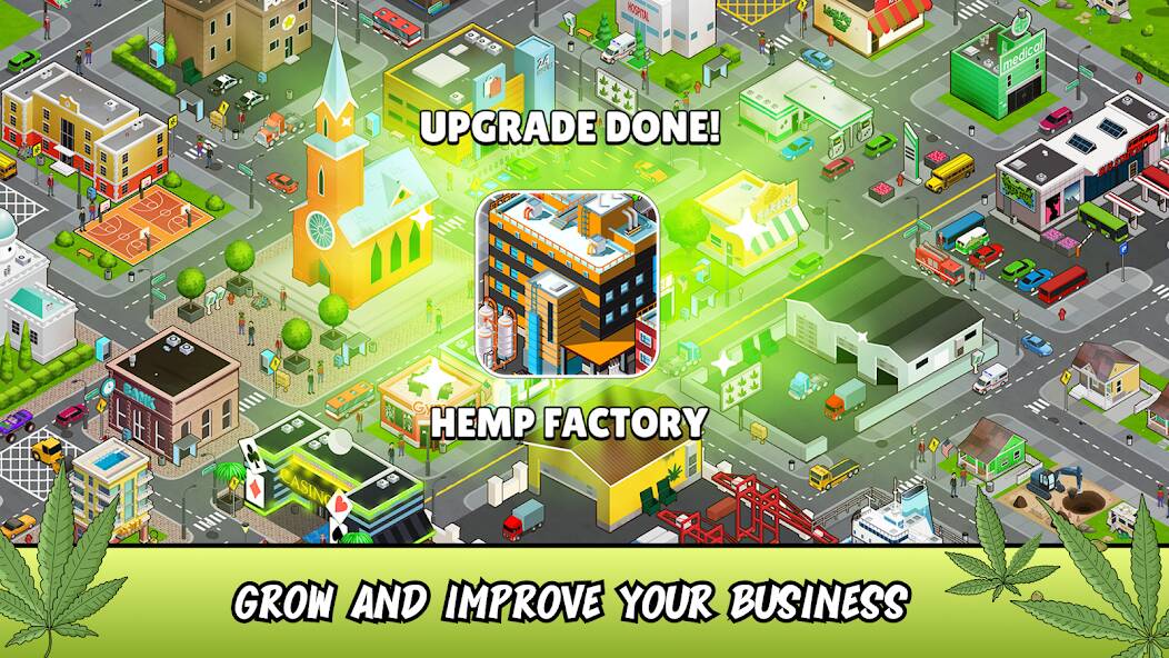 Скачать Weed City - Hemp Farm Tycoon (Взлом на деньги) версия 1.4.7 apk на Андроид