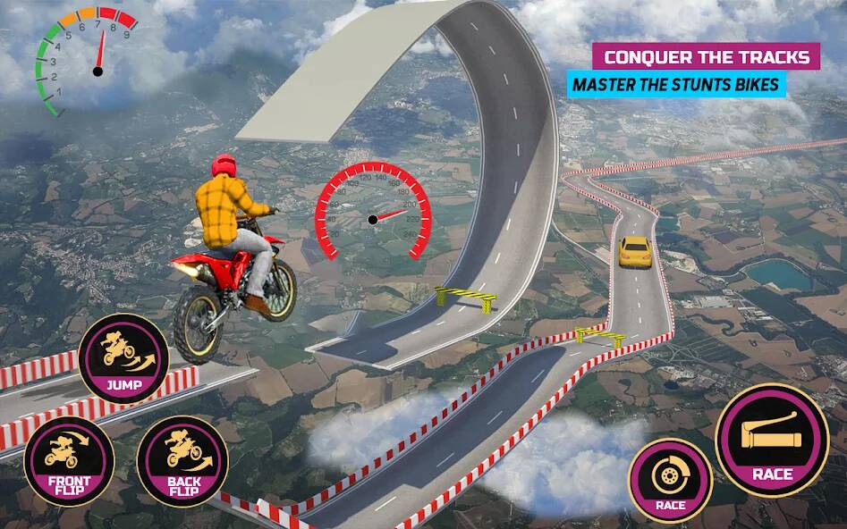 Скачать Racing Bike Stunt Games Master (Взлом открыто все) версия 2.4.5 apk на Андроид