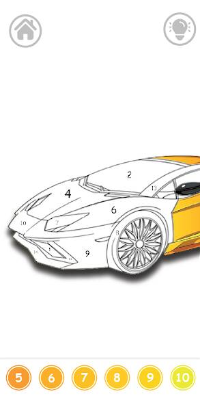 Скачать Cars Color By Number (Взлом открыто все) версия 1.6.3 apk на Андроид