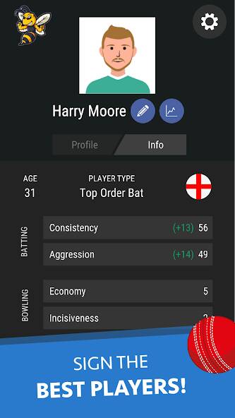 Скачать Wicket Cricket Manager (Взлом на монеты) версия 2.9.5 apk на Андроид