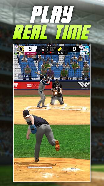 Скачать Baseball Play: Real-time PVP (Взлом открыто все) версия 1.6.6 apk на Андроид