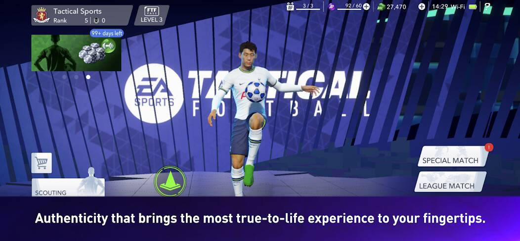 Скачать EA SPORTS Tactical Football (Взлом открыто все) версия 1.1.1 apk на Андроид