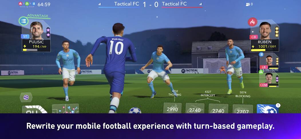Скачать EA SPORTS Tactical Football (Взлом открыто все) версия 1.1.1 apk на Андроид
