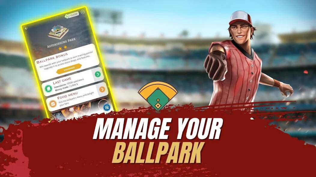 Скачать Astonishing Baseball Manager (Взлом на монеты) версия 0.4.5 apk на Андроид