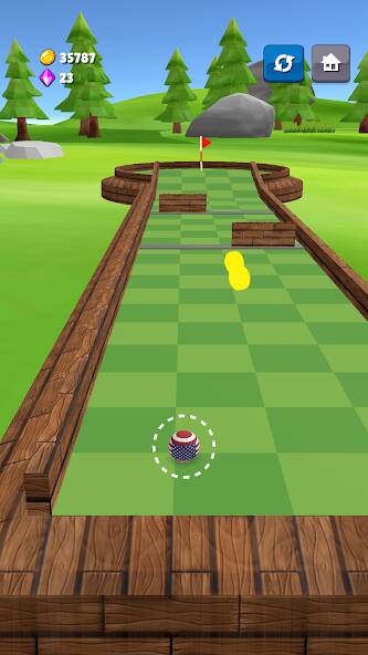 Скачать Mini Golf Challenge (Взлом на монеты) версия 1.1.5 apk на Андроид