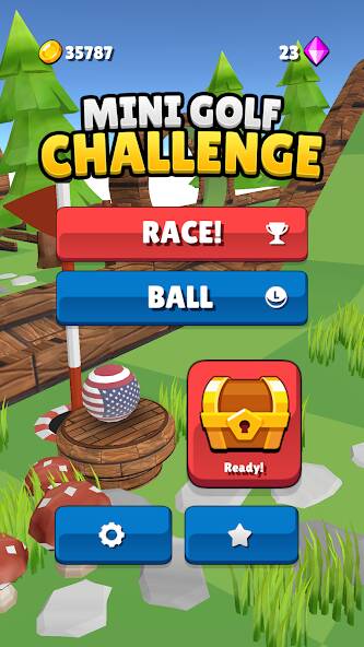 Скачать Mini Golf Challenge (Взлом на монеты) версия 1.1.5 apk на Андроид