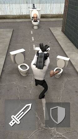 Скачать Toilet Fight (Взлом на монеты) версия 1.5.3 apk на Андроид