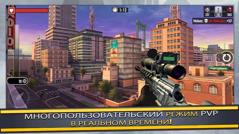 Скачать Pure Sniper: 3D стрелялки (Взлом на монеты) версия 1.5.8 apk на Андроид