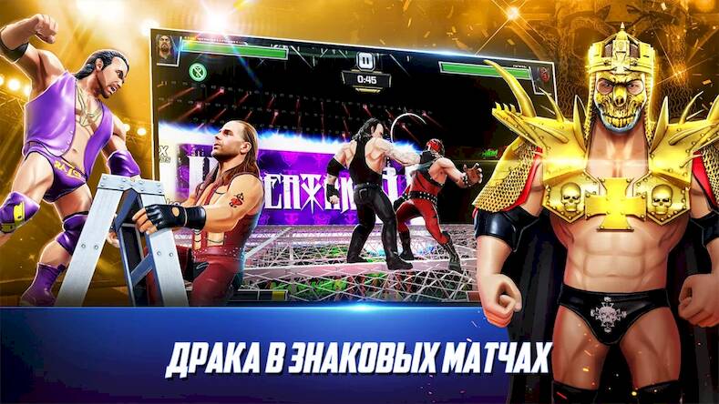 Скачать WWE Mayhem (Взлом на монеты) версия 1.4.1 apk на Андроид