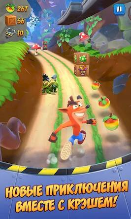 Скачать Crash Bandicoot: со всех ног! (Взлом открыто все) версия 0.2.5 apk на Андроид