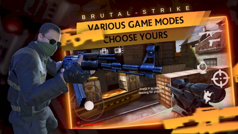 Скачать Brutal Strike (Взлом на монеты) версия 1.6.4 apk на Андроид