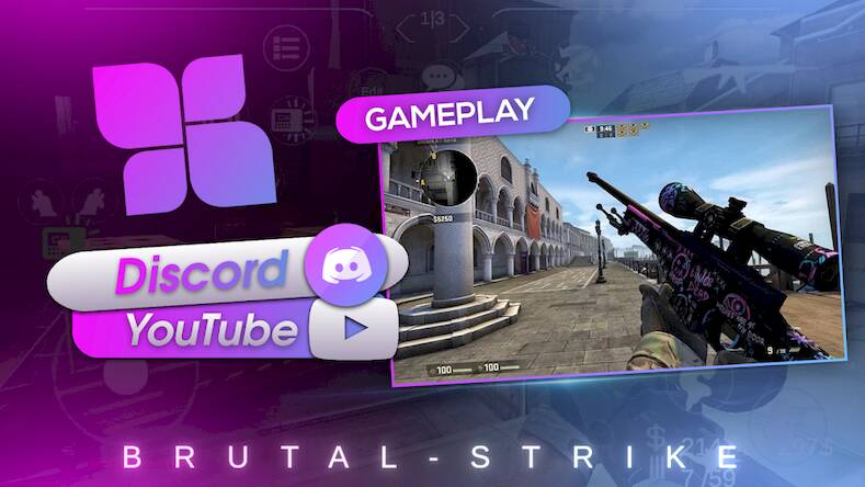 Скачать Brutal Strike (Взлом на монеты) версия 1.6.4 apk на Андроид