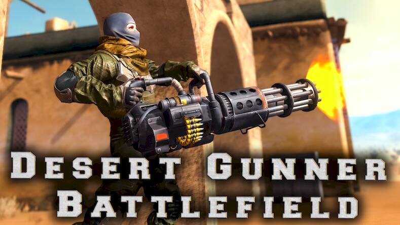 Скачать Desert Gunner Machine Gun Game (Взлом открыто все) версия 0.9.7 apk на Андроид