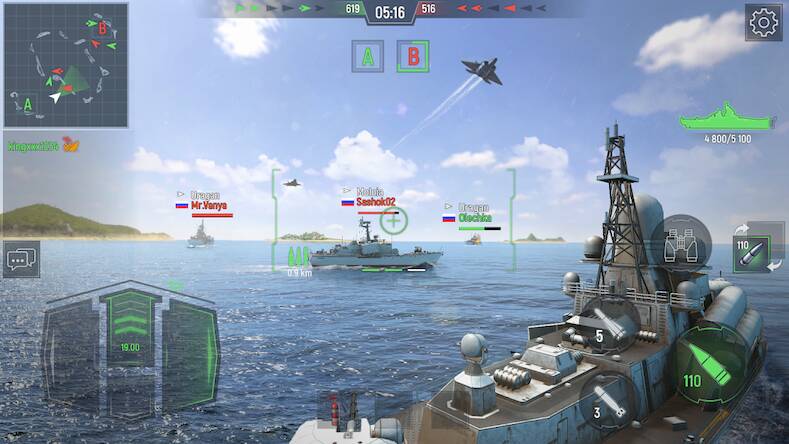 Скачать Force of Warships: Корабли PvP (Взлом открыто все) версия 1.3.7 apk на Андроид