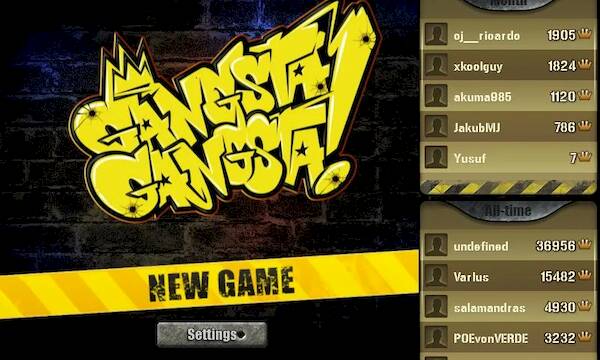Скачать Gangsta Gangsta! (Взлом на монеты) версия 2.7.3 apk на Андроид