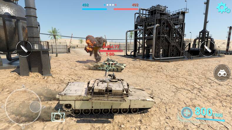 Скачать Tanks Battlefield: PvP Battle (Взлом на деньги) версия 1.8.4 apk на Андроид