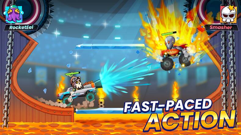 Скачать Smash Stars: Epic Car Battles! (Взлом на монеты) версия 1.5.7 apk на Андроид