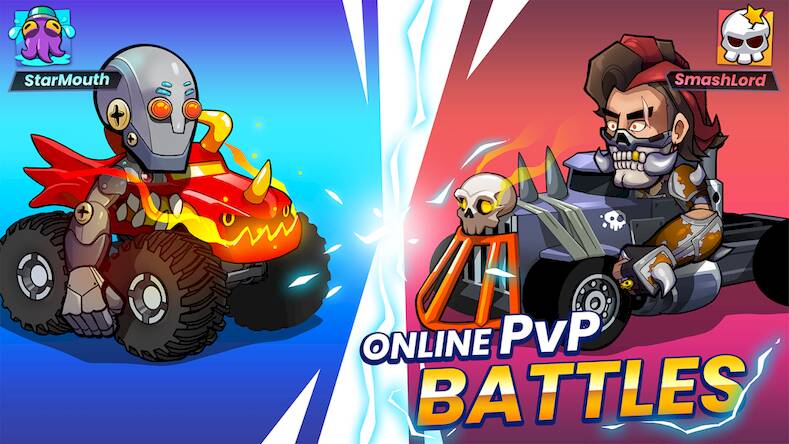 Скачать Smash Stars: Epic Car Battles! (Взлом на монеты) версия 1.5.7 apk на Андроид