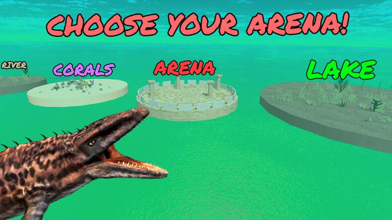 Скачать Dino Battle Arena Jurassic Sea (Взлом открыто все) версия 1.9.6 apk на Андроид