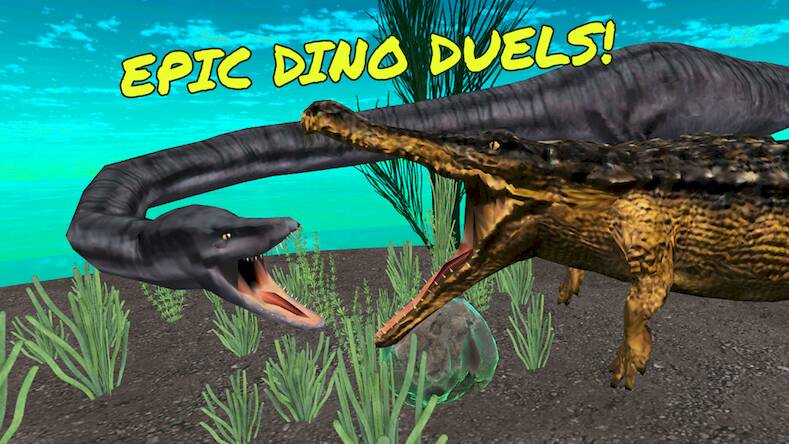 Скачать Dino Battle Arena Jurassic Sea (Взлом открыто все) версия 1.9.6 apk на Андроид