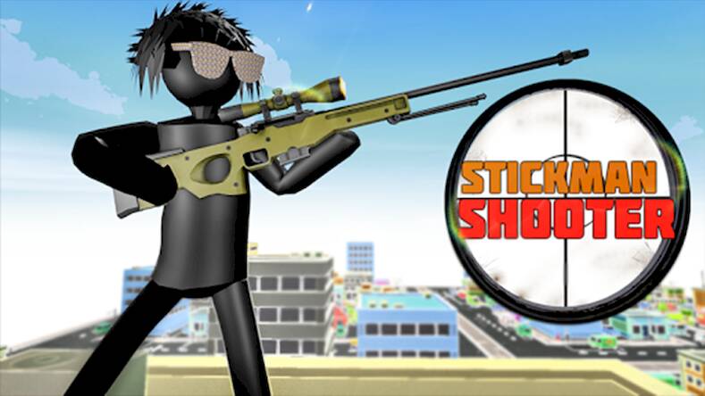 Скачать Stickman Sniper Shooter games (Взлом на монеты) версия 1.4.1 apk на Андроид