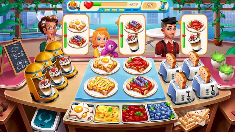 Скачать Cooking Marina - cooking games (Взлом открыто все) версия 2.1.1 apk на Андроид