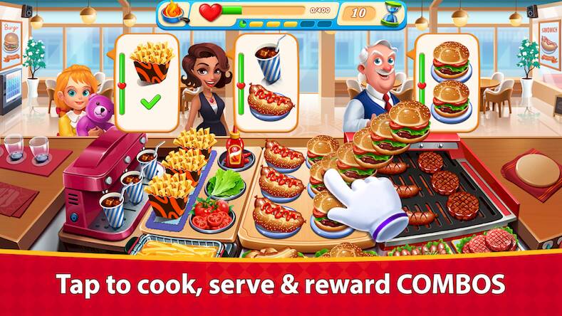 Скачать Cooking Marina - cooking games (Взлом открыто все) версия 2.1.1 apk на Андроид