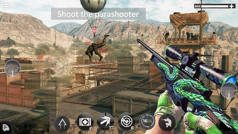 Скачать Снайперский стрелок Элита (Взлом на монеты) версия 1.6.8 apk на Андроид