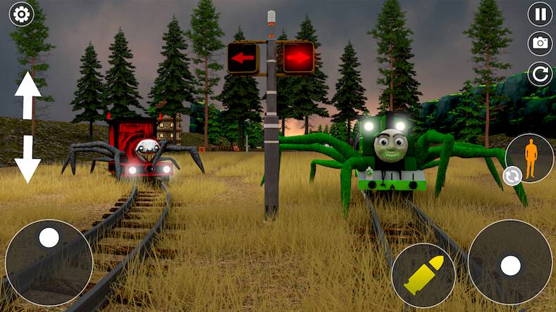 Скачать Scary Spider Train Survive Cho (Взлом открыто все) версия 0.3.1 apk на Андроид