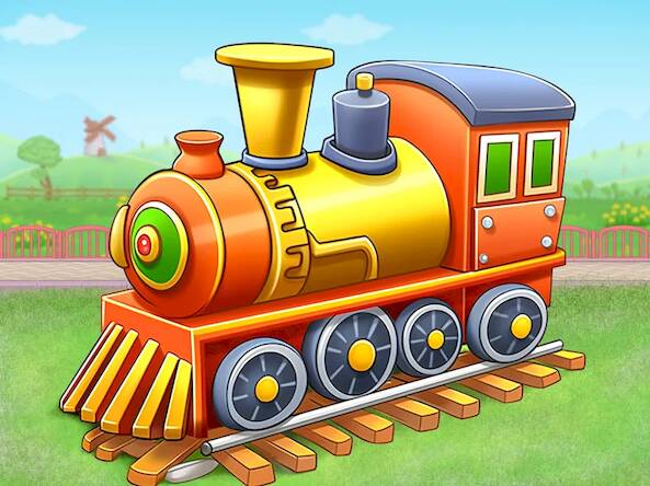 Скачать Дети Поезд Игра Строить (Взлом на деньги) версия 2.8.1 apk на Андроид