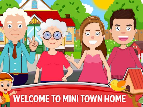 Скачать Мини-городок: домашняя игра (Взлом на монеты) версия 1.2.3 apk на Андроид