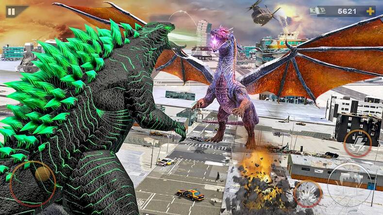 Скачать Монстр Динозавр vs Годзилла (Взлом открыто все) версия 0.7.2 apk на Андроид